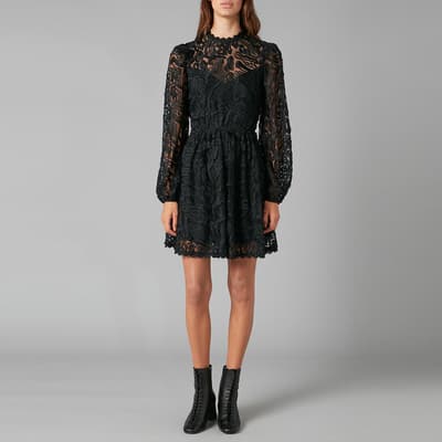 Black Twiggy Lace Dress