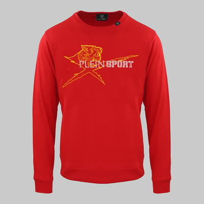 Red Crew Neck Sweatshirt