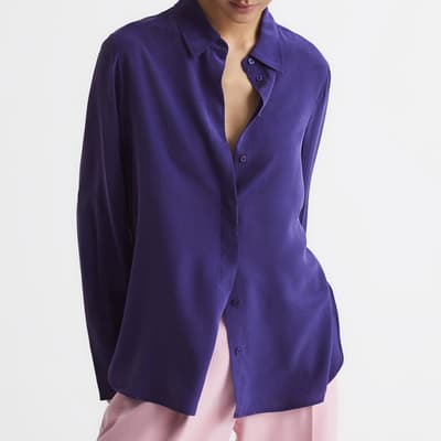 Purple Kia Silk Shirt