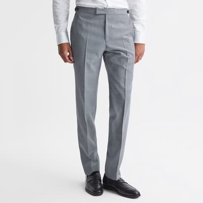 Grey Grange Puppytooth Wool Trousers