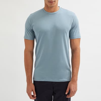 Blue Dawson Jersey Cotton Blend T-Shirt
