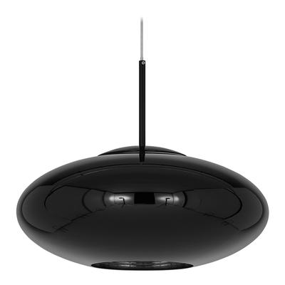 Copper Round 45 Pendant, Black