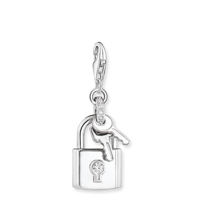 White Charms Mit Carriern Charm Pendant