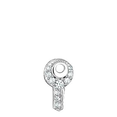 925 Sterling Silver Charming Diamonds Stud Single Earring