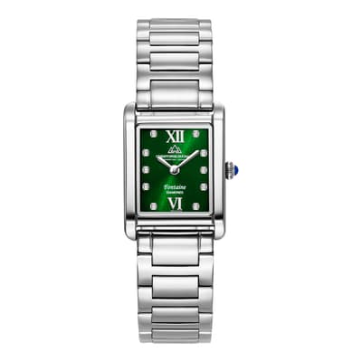 Women's Fontaine Green & Silver Watch 21mm