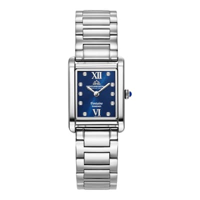 Women's Fontaine Blue & Silver Watch 21mm