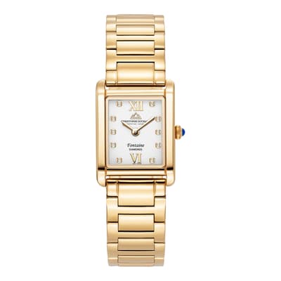 Women's Fontaine  White & Gold Watch 21mm