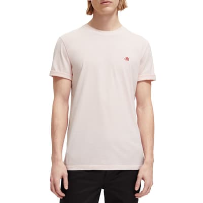 Pink Branded Cotton T-shirt