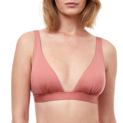 Blush Plunge Bikini Top