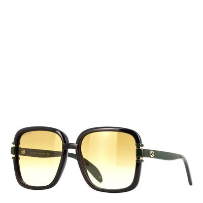 Women's Black & Green Gucci Sunglasses 59mm