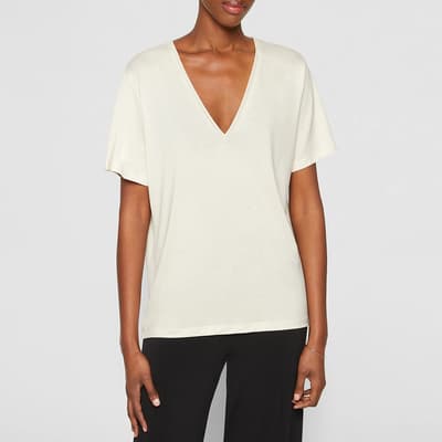 White Amika Relaxed Fit T-Shirt