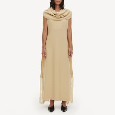 Cream Cressida Wool Dress