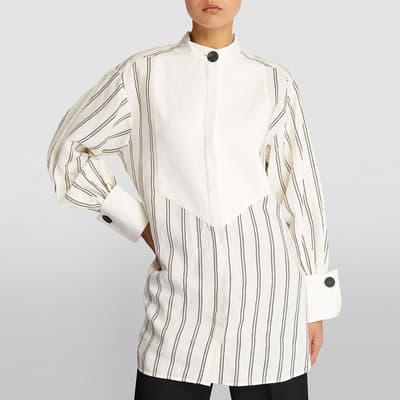 White Stripe Aglaja Linen Shirt