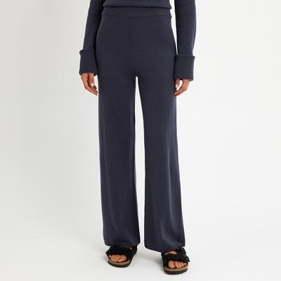 Slate Cashmere Blend Straight Leg Jogger