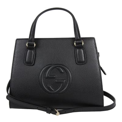 Black Gucci  Leather Handbag
