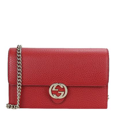 Red Gucci GG Interlocking Mini Crossbody Bag