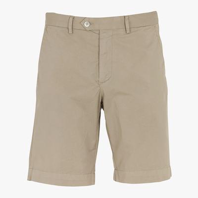 Sand Cotton Blend Shorts
