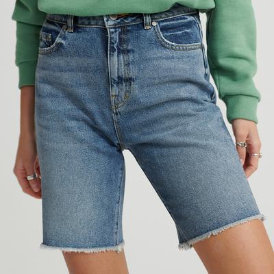 Mid Blue Bermuda Boy Denim Shorts