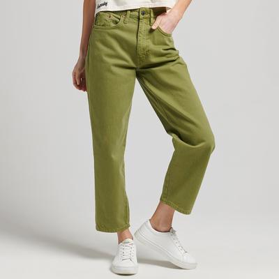 Olive Vintage Barrel Jeans