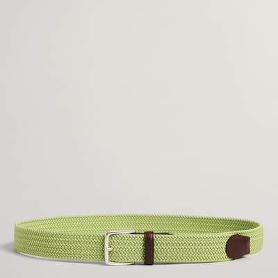 Green Braid Elasticated Belt