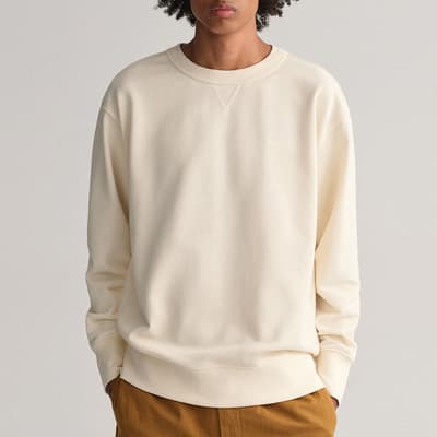Ecru Icon Cotton Sweatshirt
