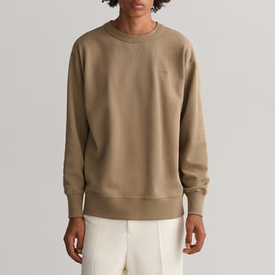Taupe Icon Cotton Sweatshirt