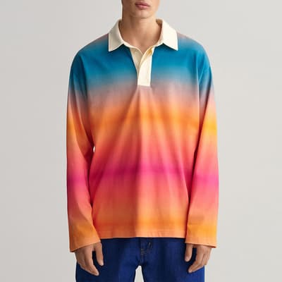 Multi Gradient Cotton Rugby Shirt