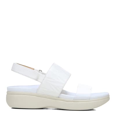 White Karleen Double Strap Sandals