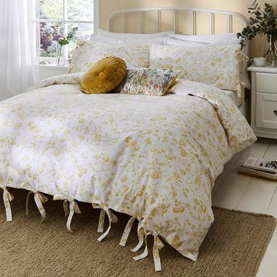 Aria Ochre Super King Bedset