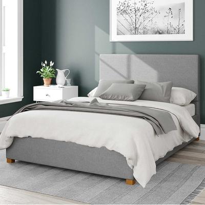 Garland Eire Linen Fabric Double Ottoman, Grey