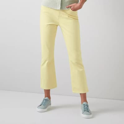 Yellow Lydia Straight Stretch Jeans