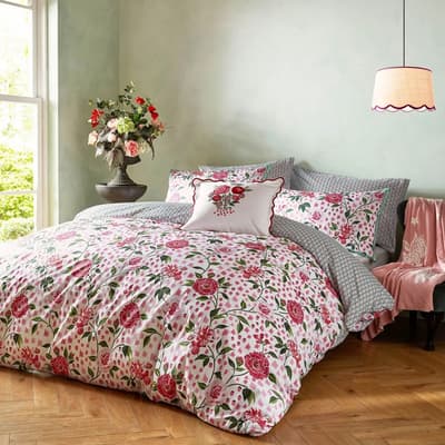 Tea Rose Super King Bedset, Pink