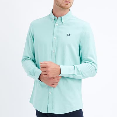 Green Oxford Slim Fit Shirt