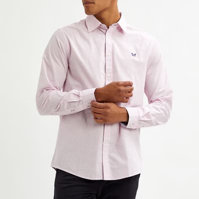 Pink Cotton Striped Shirt