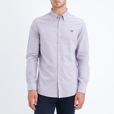 Dark Purple Oxford Slim Fit Shirt