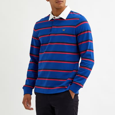 Blue Striped Cotton Rugby Shirt