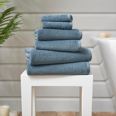 Romeo Pair of Hand Towels, Denim