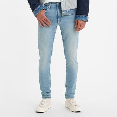Blue Skinny Tapered Jeans