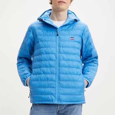 Blue Lightly Quilted Jacket