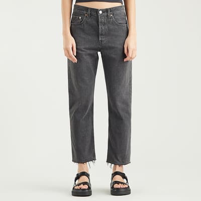 Washed Black 501® Cropped Stretch Jeans