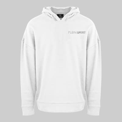 White Hooded Logo Sweatshirt
