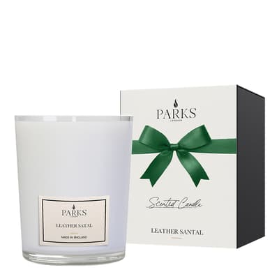 Leather & Santal 1 Wick Candle 180g - Perfect Presents
