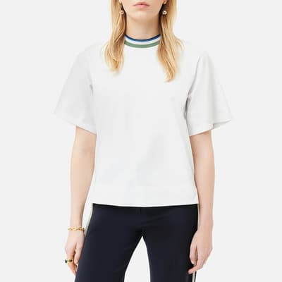 White Collagerie Cotton T-Shirt