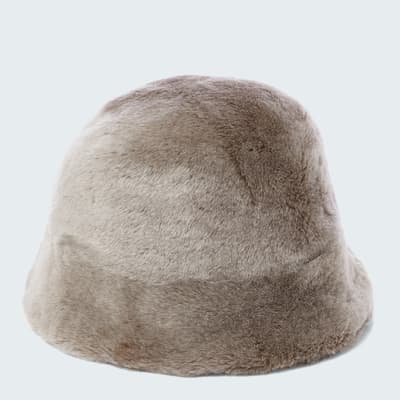 Butterscotch Shearling Bucket Hat
