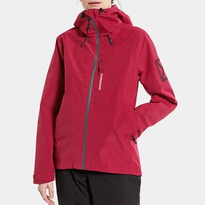 Red Kya Waterproof Tapered Jacket