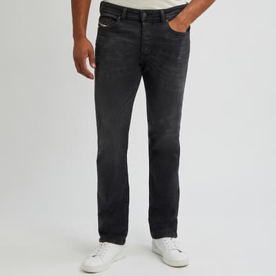 Washed Black Buster Straight Jeans