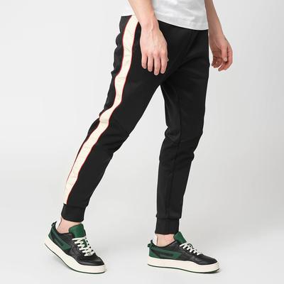 Black Block Stripe Joggers