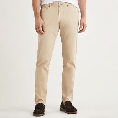 Sand Tapered Trousers