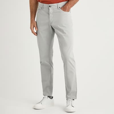 Light Grey Tapered Trousers