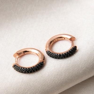 Rose Gold Huggie Earrings